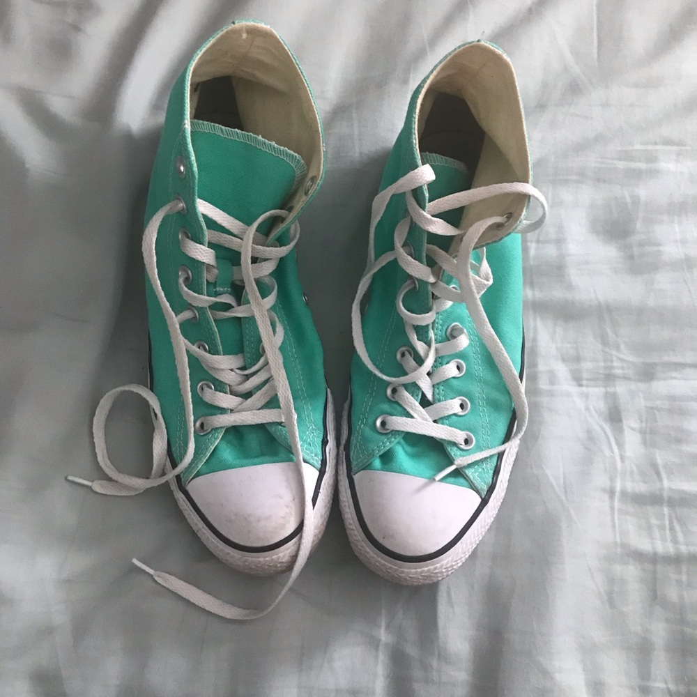 Teal Converse (size 12)